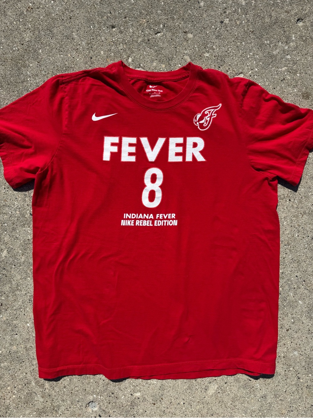 Men's Nike Red Indiana Fever FEVER 8 Graphic Short Sleeve Tee